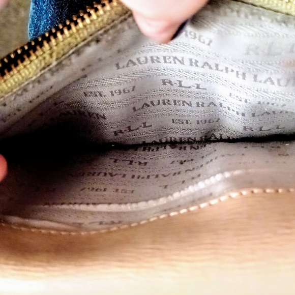 Ralph Lauren RLL Clutch Wallet. Tan to Rose Gold. - Picture 3 of 3